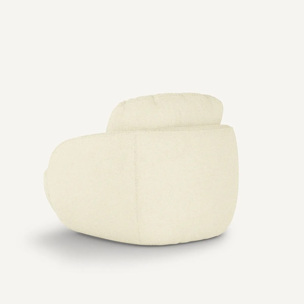 Ronde XL-fauteuil in bouclé, Alpine