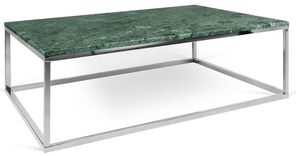 TemaHome Prairie Salontafel Van Groen Marmer-chroom - 120 X 75cm.