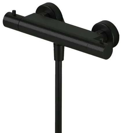 Hotbath Ace Douchemengkraan - thermostatisch - opbouw - zwart geborsteld PVD AC008MBP