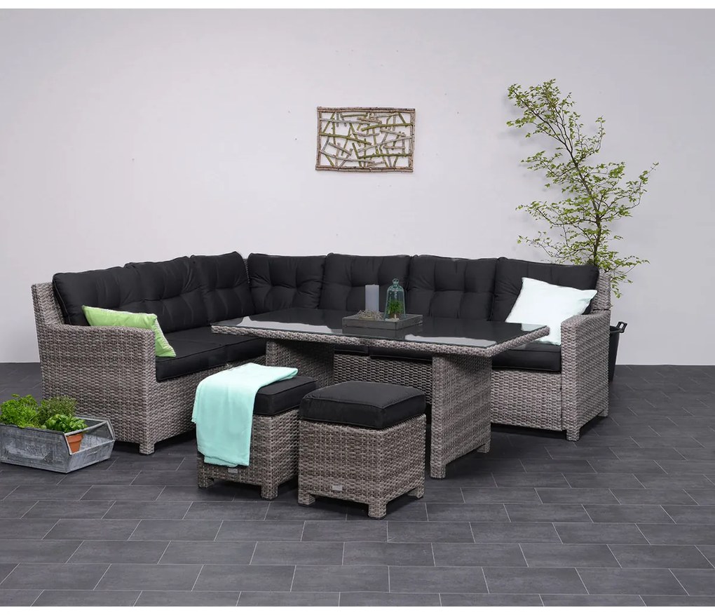 Garden Impressions Jaru lounge dining set - extra luxe kussens