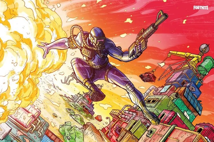 Poster Fortnite - Scuba, (91.5 x 61 cm)