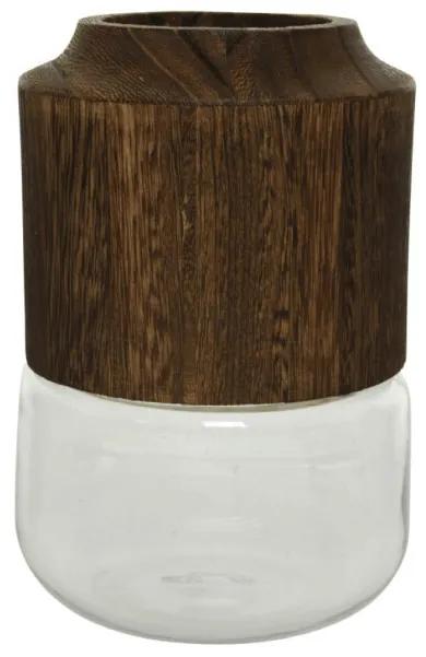 Vase glass dia19-L19-W19-H32.70cm transparent