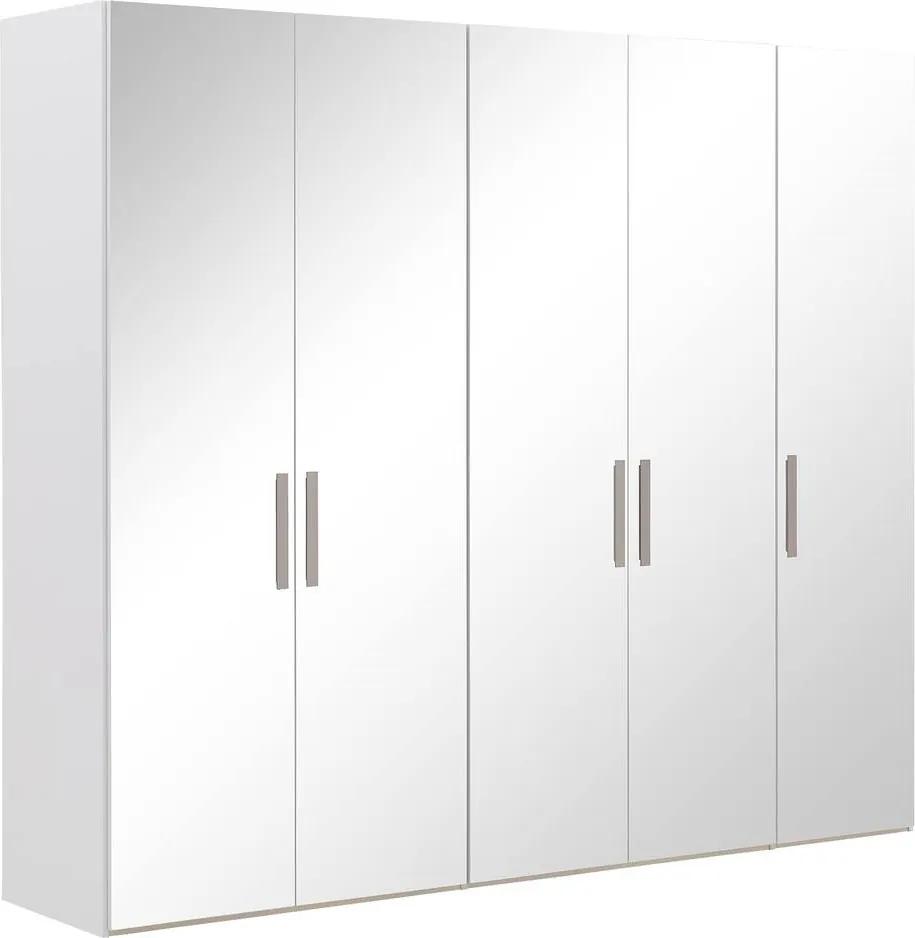 Goossens Kledingkast Easy Storage Ddk, Kledingkast 253 cm breed, 220 cm hoog, 5x spiegel draaideur