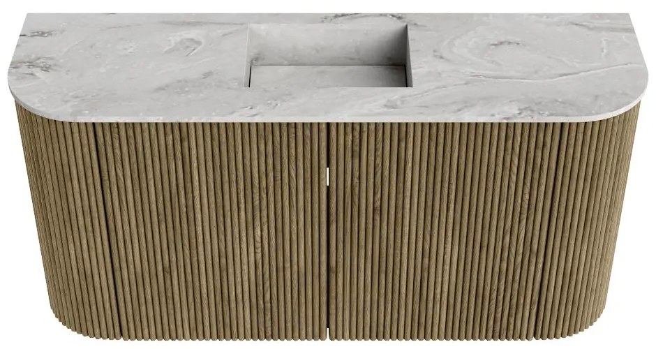 Mondiaz Joya DLux 85cm toiletmeubel ronding links/rechts dusk met wastafel faye midden zonder kraangat glace