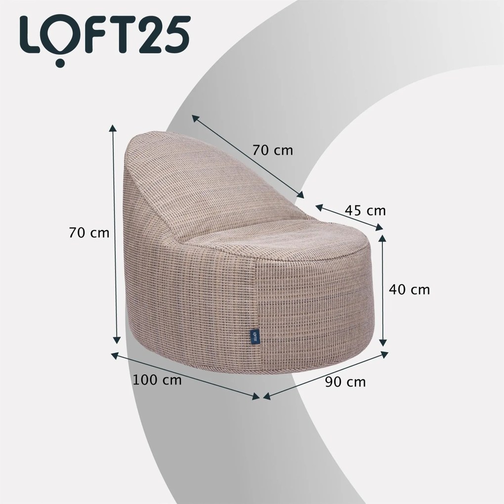 Zitzak Stoel - Jasmine Beige