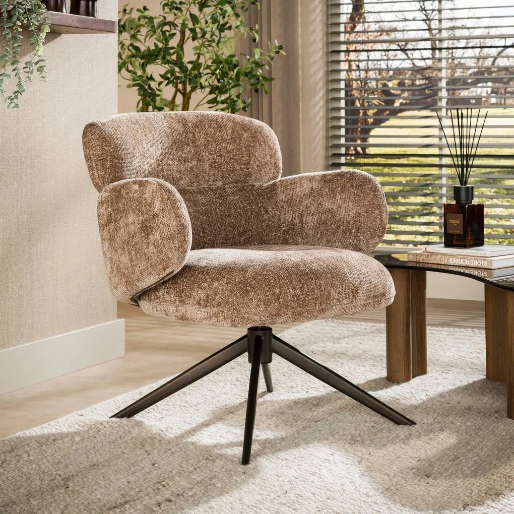 Fauteuil Draaibaar Champagne