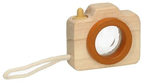 Mini camera, rubberhout, 3+