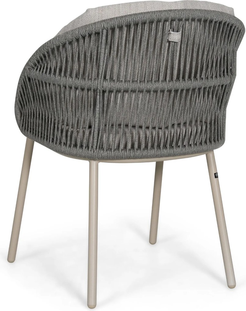 Tuinset Ronde Tuintafel 6 personen 150 cm Rope Zand/Beige  Santika Furniture Santika