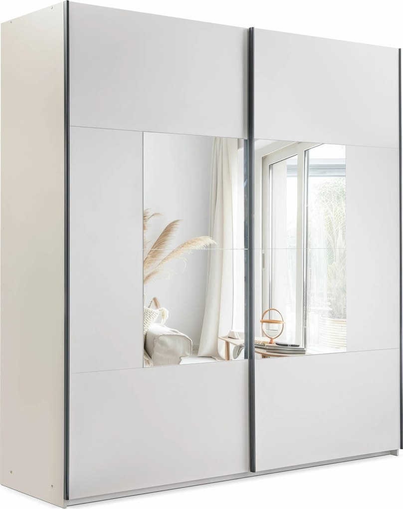 Kledingkast Honolulu 273, Kasjmier, 215x200x65cm, 169 kg, Kledingkast deuren: Schuivend, Aantal planken: 4, Aantal planken: 4