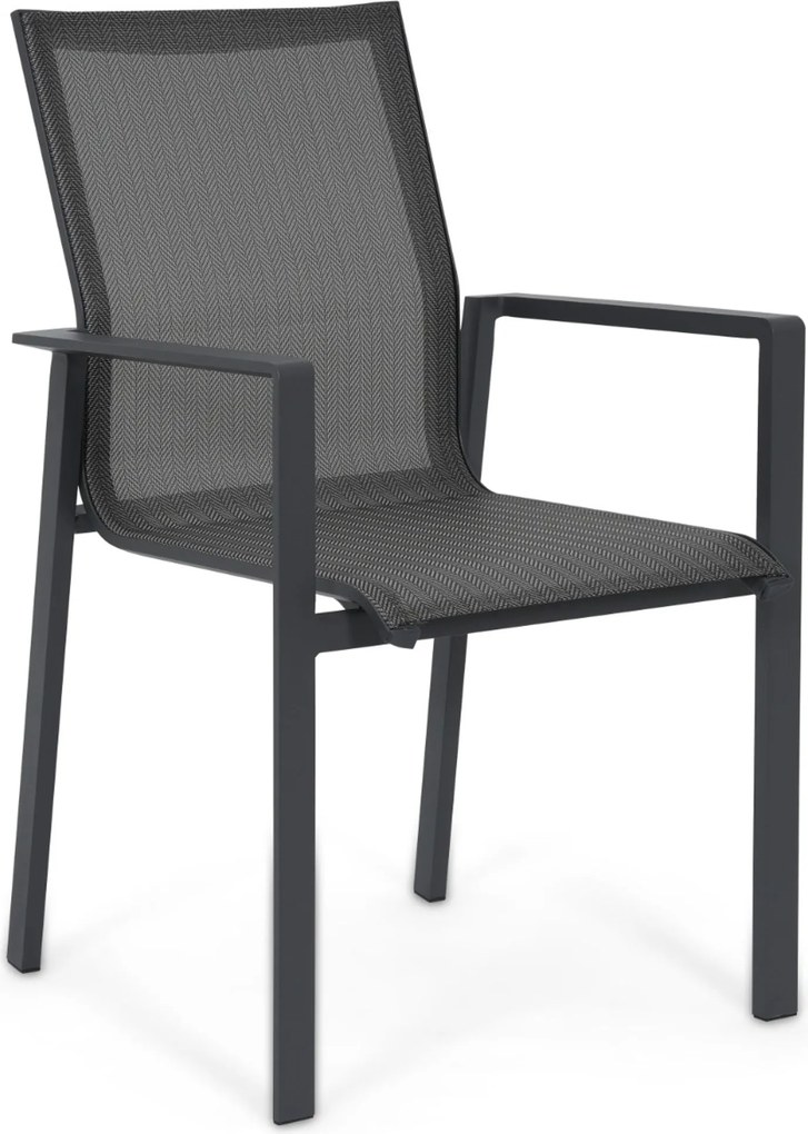 Tuinset Ronde Tuintafel 6 personen 150 cm Aluminium Grijs  Lifestyle Garden Furniture Timo/Xento