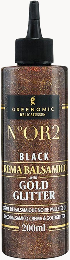 Balsamico azijncrème met goudglitter, 2 flessen