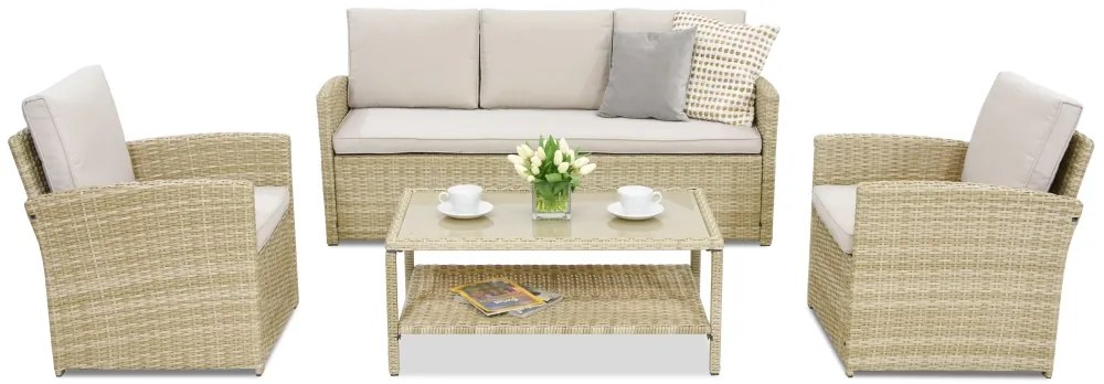 Monaco Coffee 5 Garden Point tuinmeubelen beige