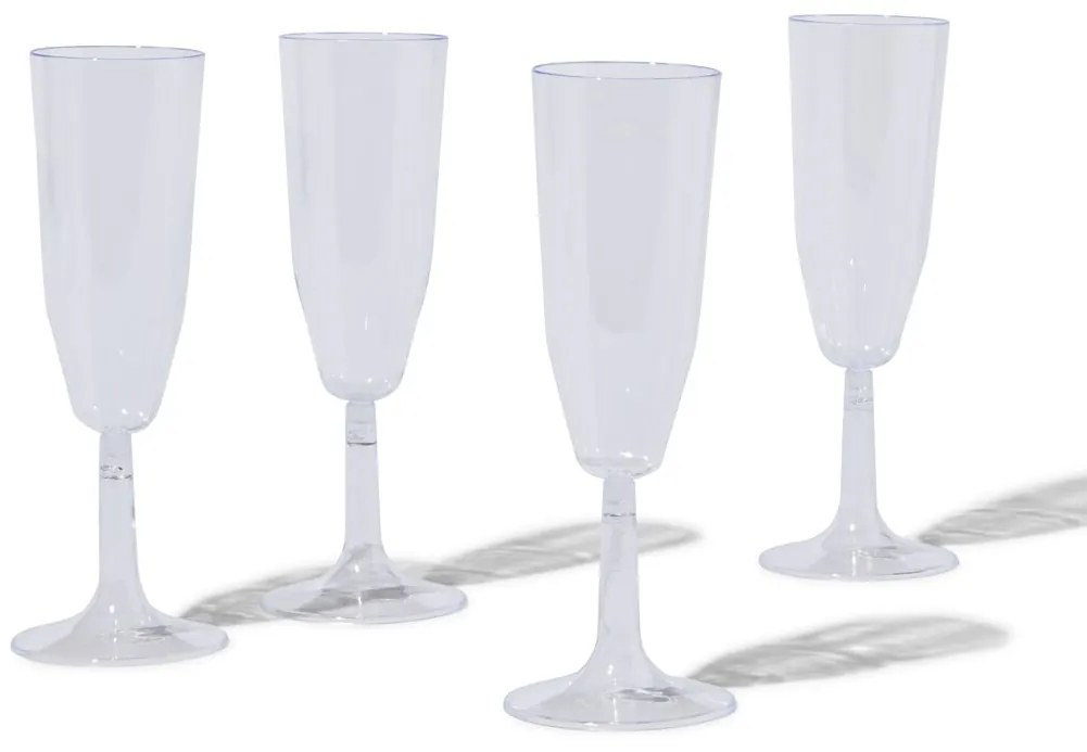 HEMA Champagneglazen Herbruikbaar 4 Stuks