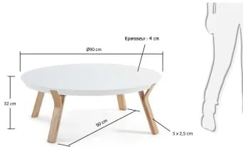 Kave Home - Dilos Salontafel -Ø 90 Cm