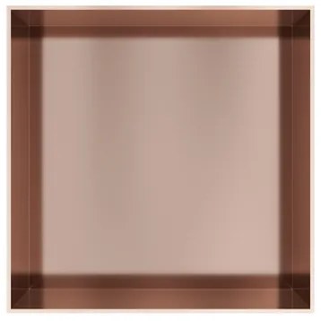 Hotbath &MORE Inbouwbox of inbouwnis - 30x30x10 - frameless - Geborsteld koper PVD BOX030FBCP
