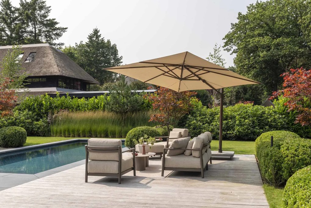 4 Seasons Outdoor Capresi 3-zits loungebank SALE  Loungebank    antraciet weerbestendig
