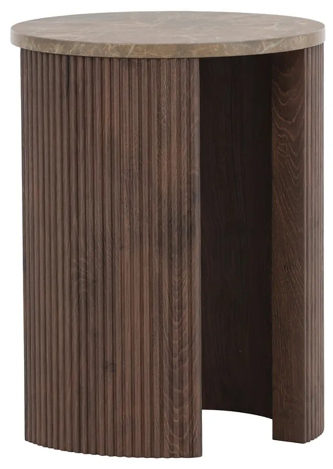 Moderne Bijzettafel Mocca - 40 X 40cm.