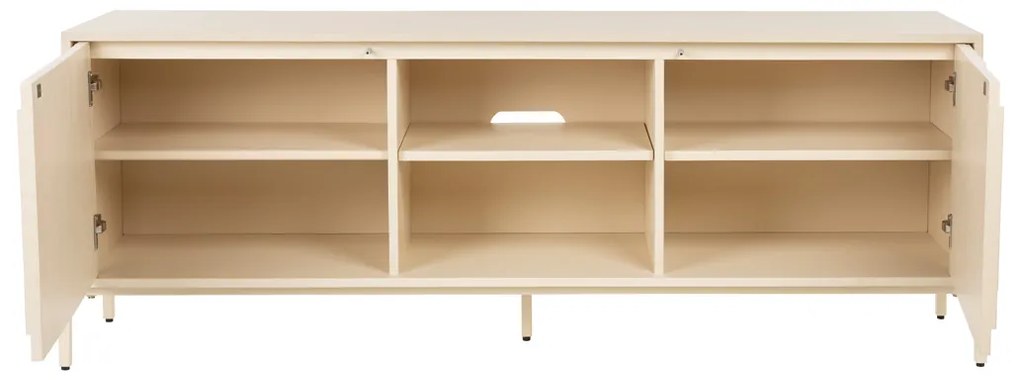 Zuiver Faces Tv-meubel Beige Hout Met Patroon - 160x40x60cm.