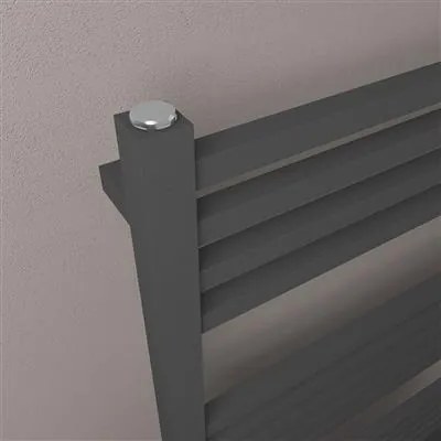 Eastbrook Tuscan Square multirail handdoekradiator 60x120cm 775W antraciet