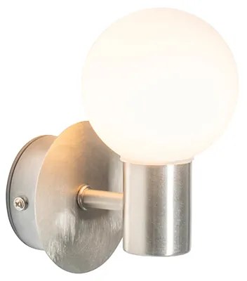 Moderne wandlamp staal IP44 - Cederic Up