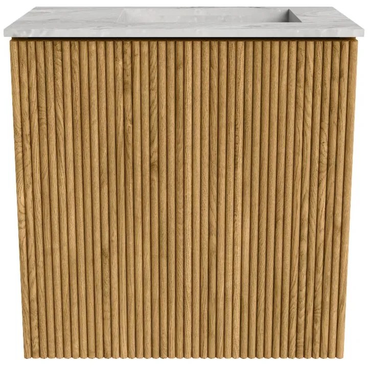 Mondiaz Joya DLux 40cm toiletmeubel oak met wastafel faye rechts 1 kraangat glace