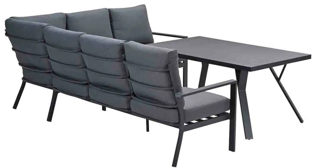 Garden Impressions Senja lounge dining set 3-delig rechts - mystic grey