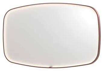 INK SP31 spiegel - 140x4x80cm contour in stalen kader incl dir LED - verwarming - color changing - dimbaar en schakelaar - geborsteld koper 8409874