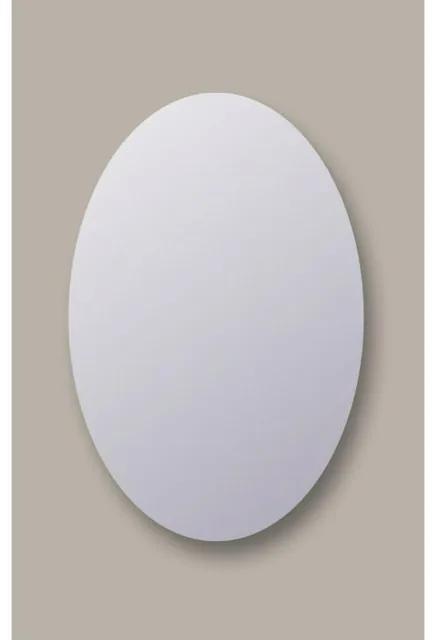 Sanicare Q-mirrors spiegel 80x120x2.5cm Ovaal glas SO.12080