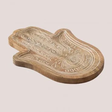 Mangohouten Dienblad Kaloyan B - Sklum