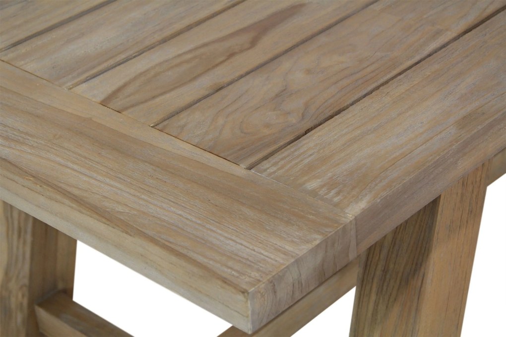 Dining Tuintafel rechthoekig 260 x 100 cm Old teak greywash Lazio