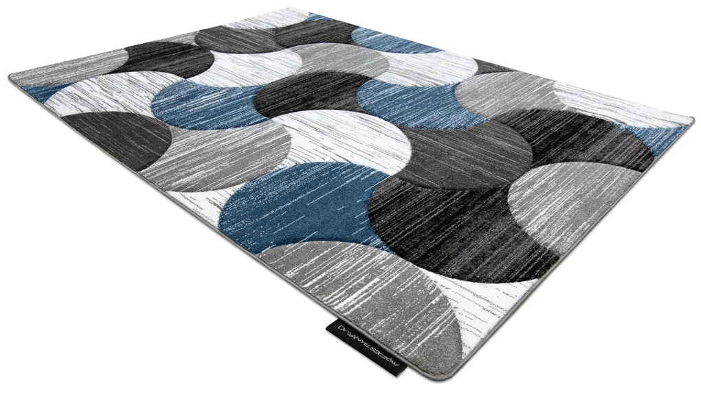 Tapijt ALTER Geo Schelpen blauw