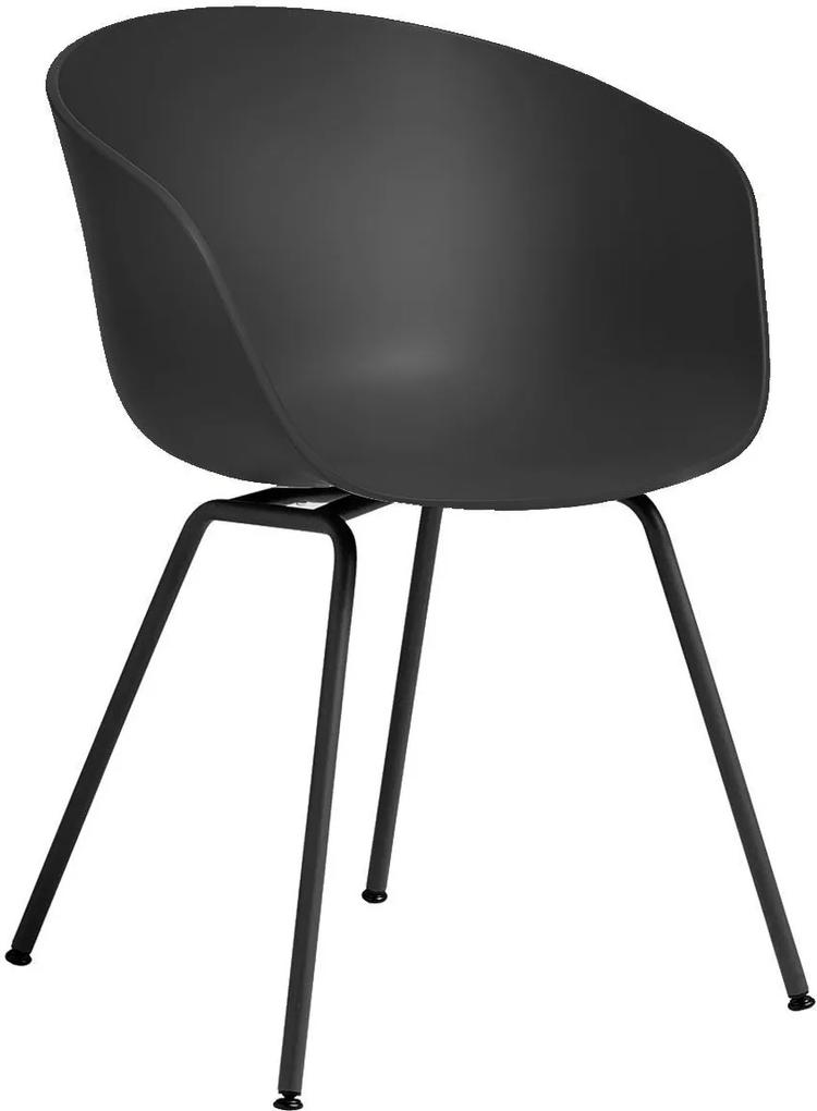 Hay About a Chair AAC26 stoel met zwart onderstel Soft Black