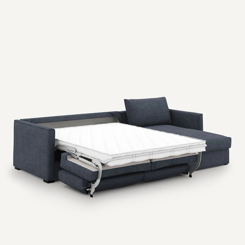 Omkeerbare en omvormbare hoekbank van katoen en linnen, Camille