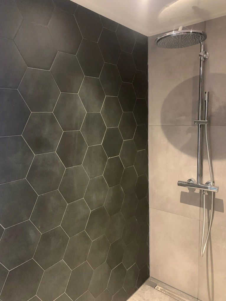 Hexagon Vloertegel 23x26 Cm Zwart A314