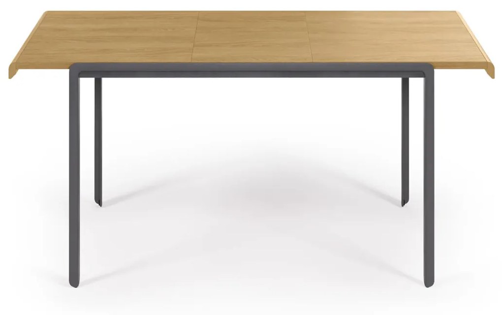 Kave Home Nadyria Design Eettafel Uitschuifbaar Eiken 120-160 Cm