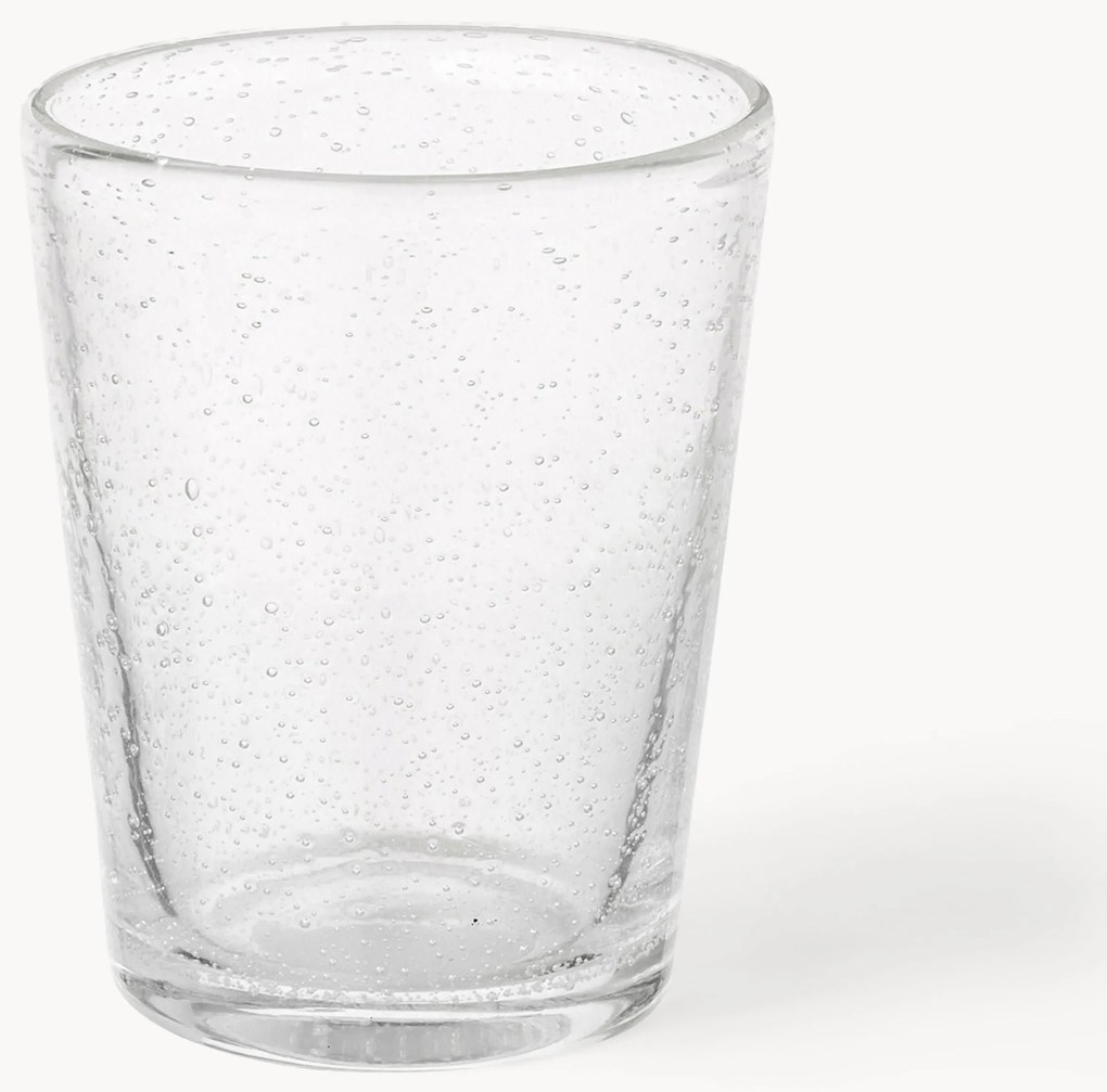 Mondgeblazen tumbler Bubble met decoratieve luchtbellen, 4-delig