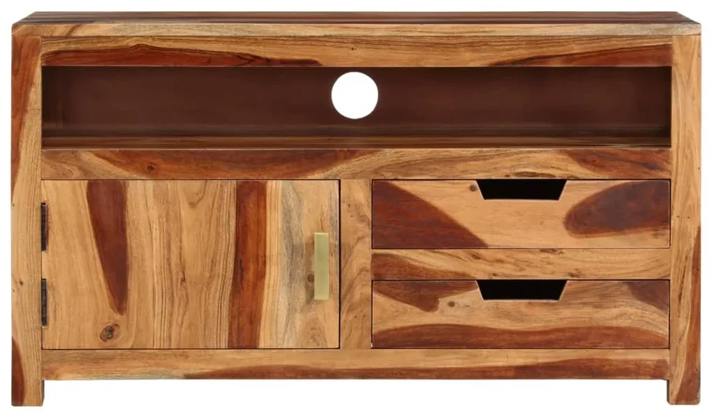 vidaXL Tv-meubel 90x34,5x50 cm massief acaciahout
