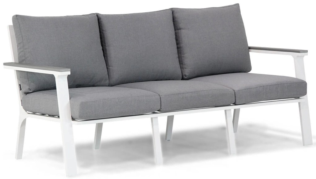 Stoel en Bank Loungeset 4 personen Aluminium Wit Lifestyle Garden Furniture Palazzo