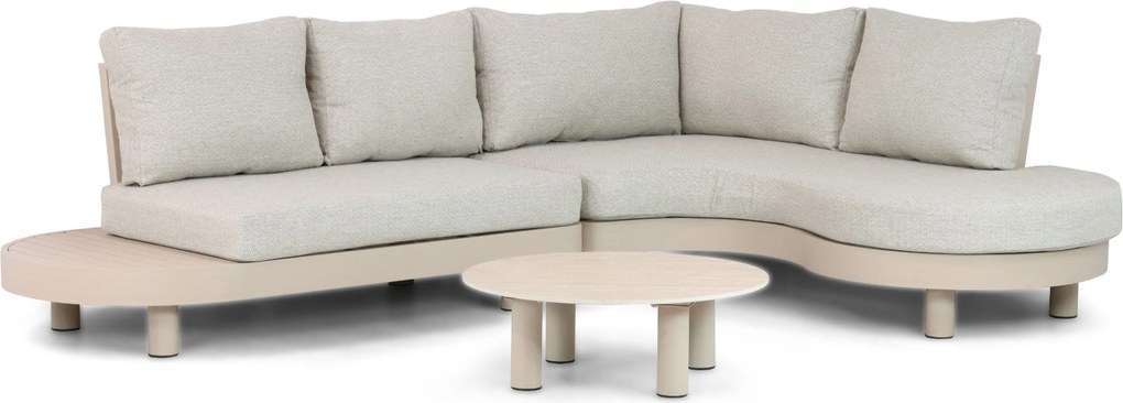 Loungeset tuin 10 personen Aluminium Zand/Beige  Lifestyle Garden Furniture Organio/Elanio
