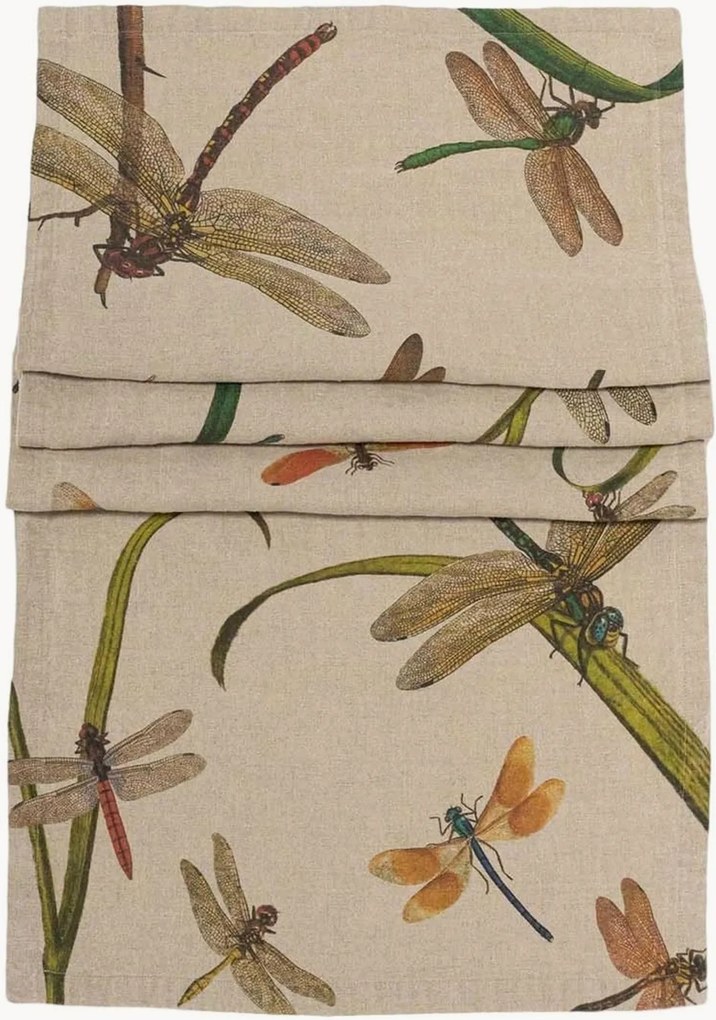 Linnen tafelloper Lakeside Dragonflies
