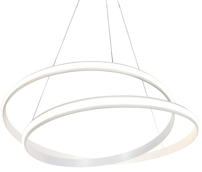 Moderne hanglamp wit 74 cm incl. LED dimbaar - Rowan