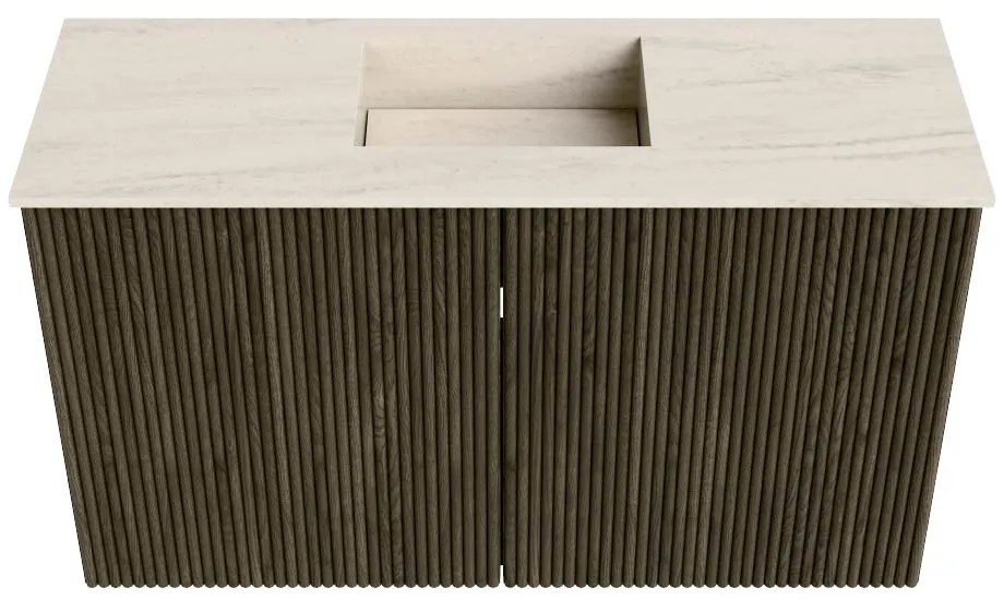 Mondiaz Joya DLux 70cm toiletmeubel shadow met wastafel faye midden 1 kraangat meli