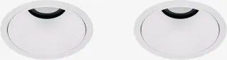 Pack Van 2 Inbouw Led-downlights Met Ronde Frames Ø8 Cm Voor Buitengebruik In Aluminium Orelva Wit & 23º & Wit Koud 4000k & 11 W - Sklum