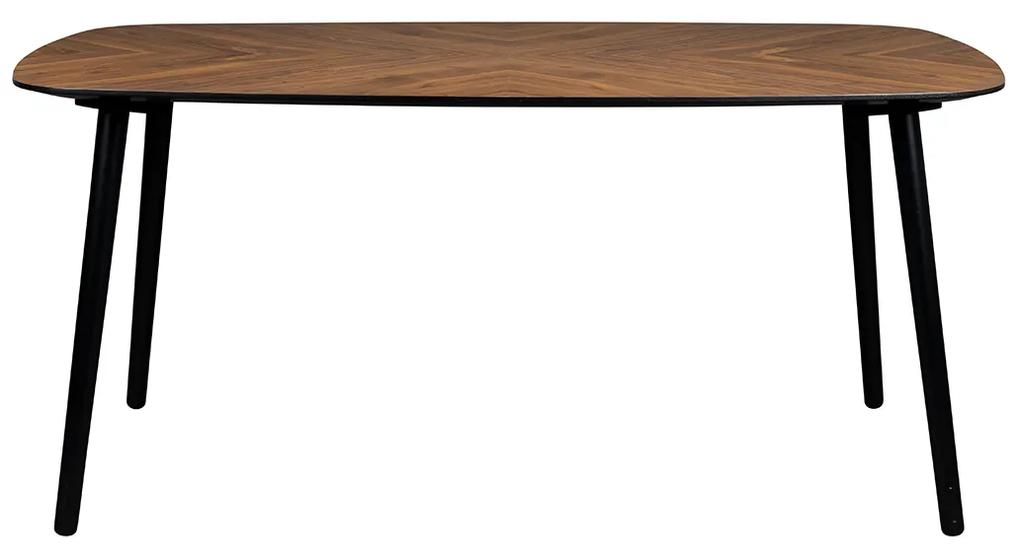 Dutchbone Clover Walnoot Eettafel Deens Ovaal - 165 X 90cm.