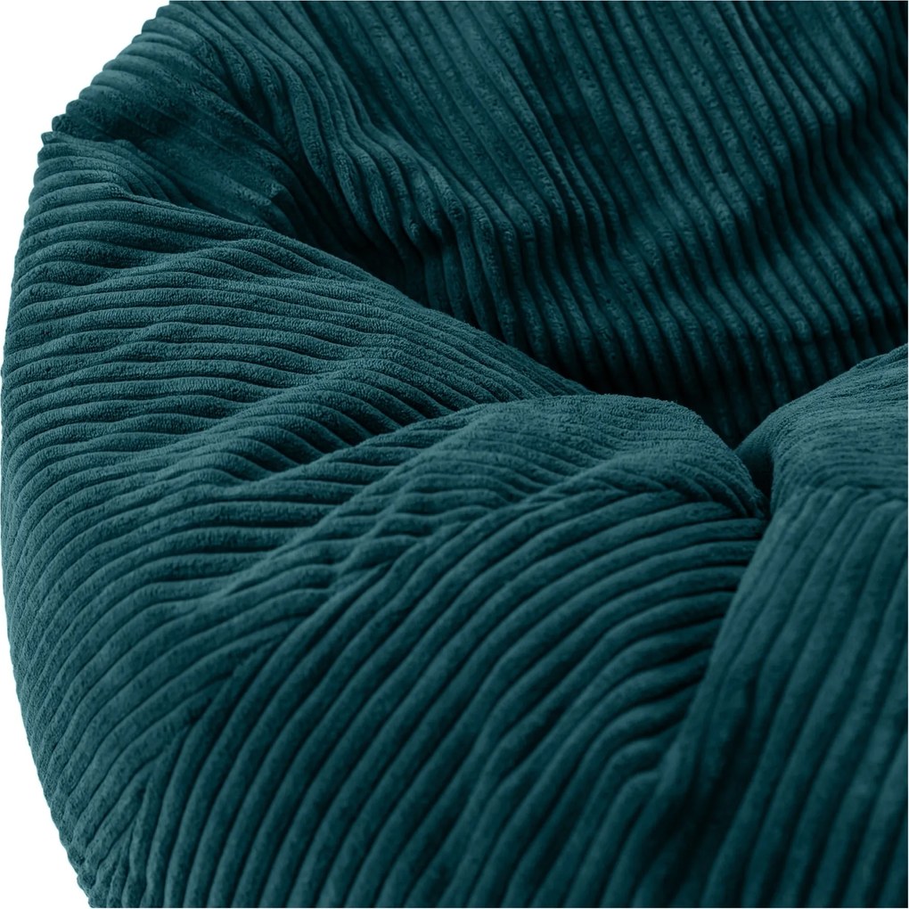 Cloudy Zitzak Corduroy + Poef - Groen