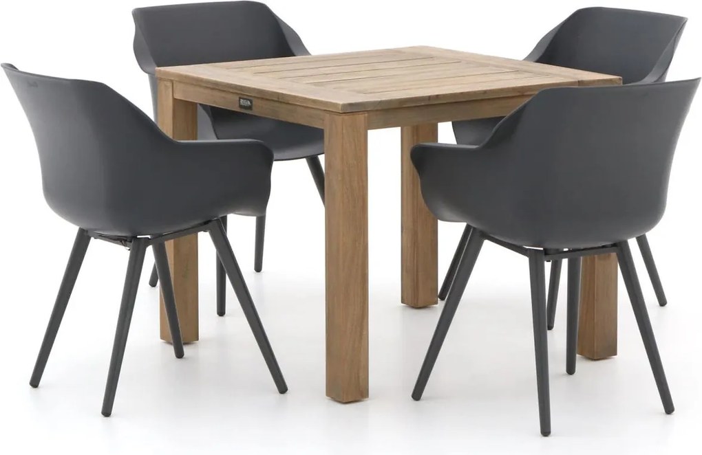 Diningset Hartman | 4 personen | Tuinset teakhout | 5-delig | Kees Smit Tuinmeubelen