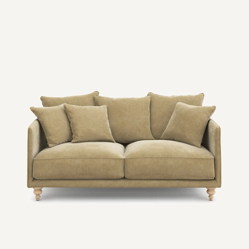 3-zits stonewashed fluwelen bank, Lazare