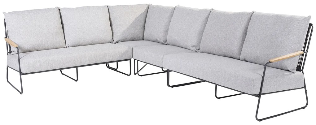 Hoek loungeset 6 personen Aluminium Grijs  4 Seasons Outdoor Balade