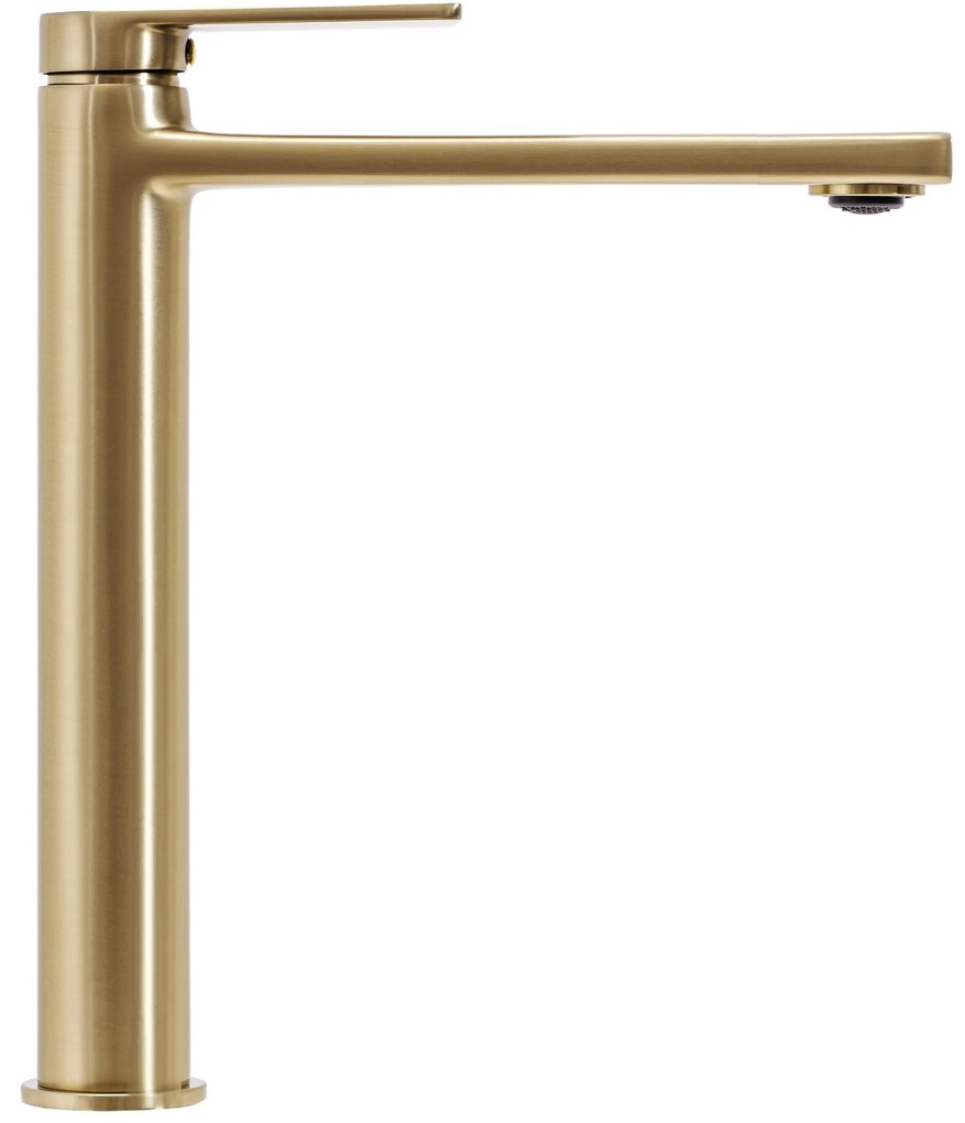 Wastafelkraan Rea Verso Gold Brush High
