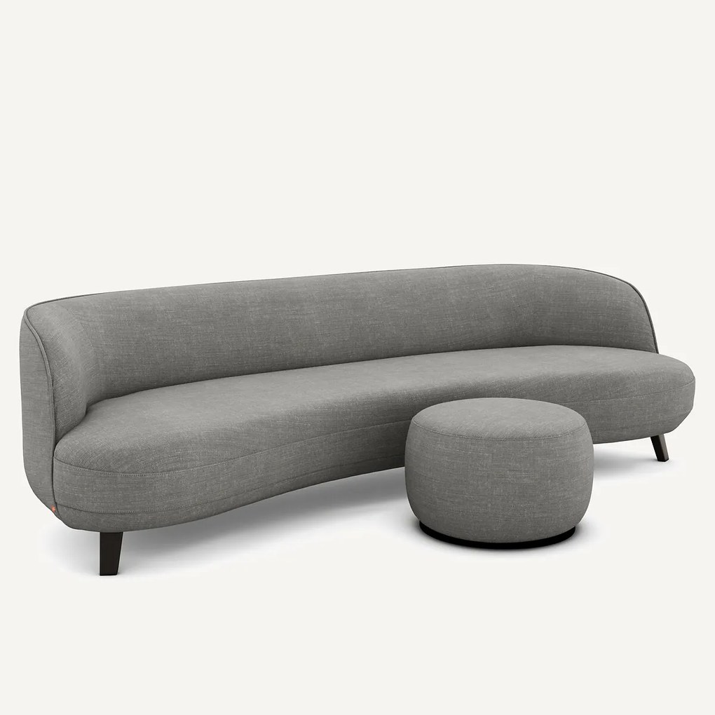 XL voetensteun Rosebury van katoen en linnen, ontwerp Emmanuel Gallina